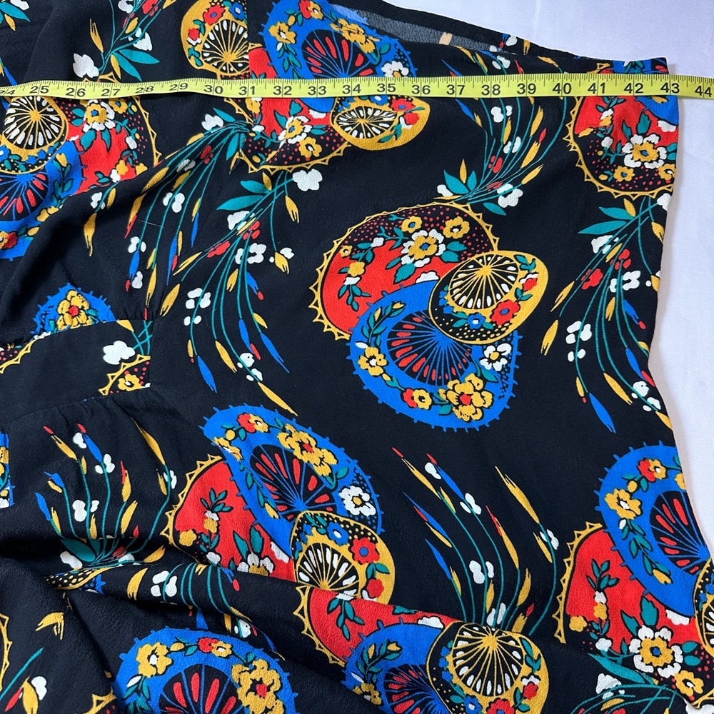 Trashy Diva Black Maxi Dress with Multicolor Paisley Print - Picture 9 of 10